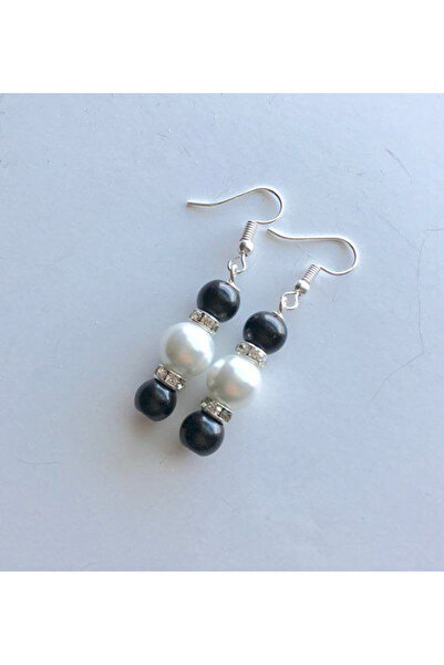 Shiklik Silver Color Elegant Stone Pearl Women's Earrings