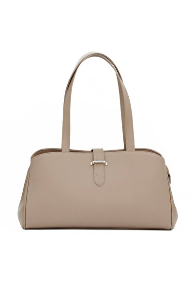 Tuna Genuine Leather Double Handle Women's Shoulder Bag - Cnt001