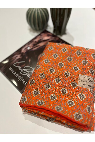 LA BOUTIQUE Organik Güz Serisi Çiçek Desenli Şal