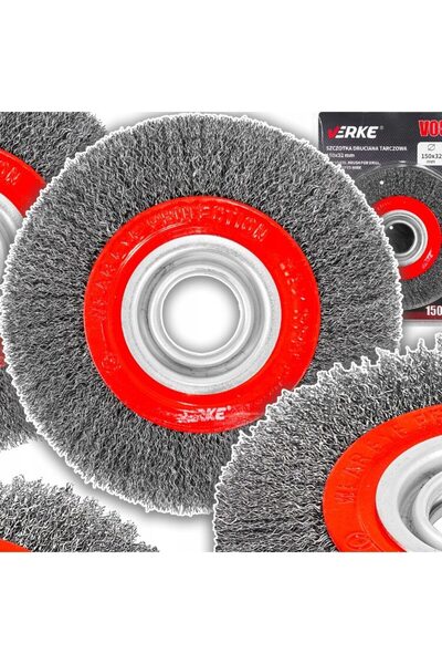 VERKE Perie sarma circulara, 150 x 32 mm, pentru polizor,