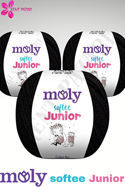 Kent Pazarı خيط حياكة يدوي من مولي سوفتي جونيور، 3 قطع، خيط أميجورومي، 50 جرا...