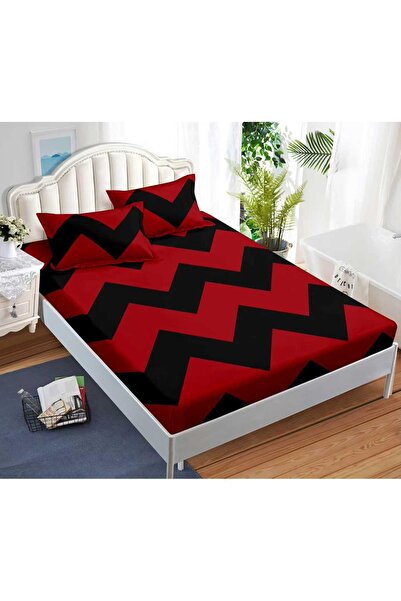 CHIRASO CHIRASO Fitted Sheet Set, Satin Cotton, 160x200 cm and 2 Pillowcases 52x80 cm