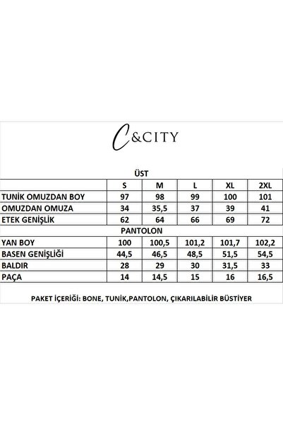 C&City Dreiteiliger Badeanzug mit vollständiger Bedeckung