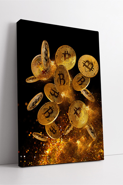 KOSS Dijital Decor de perete din pânză cu artă digitală modernă, realizat cu ...