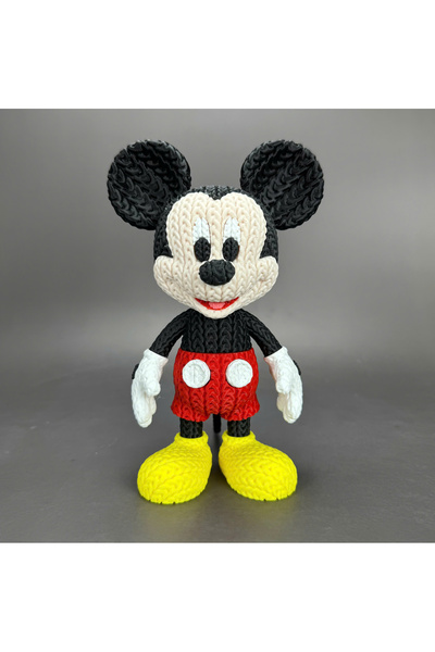 Fud3D Mickey Mouse Knitted Look Figure 22 cm - Movable Head Figure