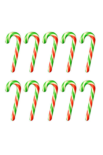 CandyZoo Mini Christmas Candy Cane 15-20 Gr. 10 Pieces