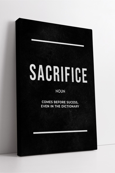 KOSS Dijital Definiție a sacrificiului pictat în pânză minimalistă, decor de ...