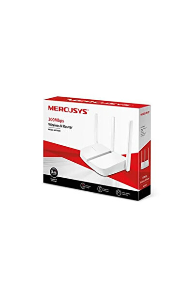 Mercusys MW305R | 300 Mbps Kablosuz N Router | Kolay Kurulum | 3x 5dBi Anten