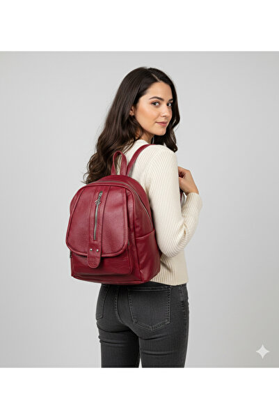 Kılinkır Soft Leather Very Convenient Multi-Compartment Backpack Suitable for Daily Use