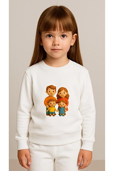 playwear Φούτερ Ομάδας ΟΙΚΟΓΕΝΕΙΑΚΟ Με στάμπα για κορίτσια και αγόρια, με λαι...