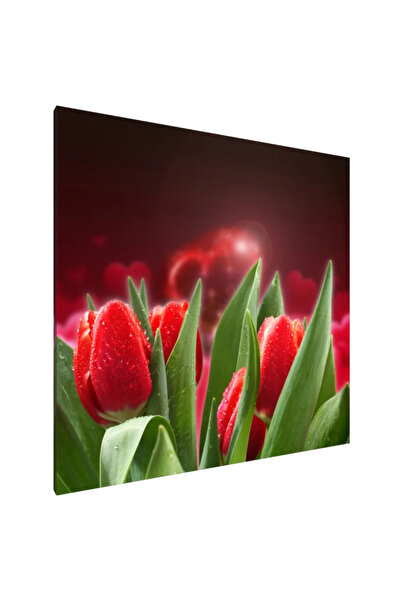 PozaTablou Pictură pe pânză: Îmbrățișare lalea 80x80 cm