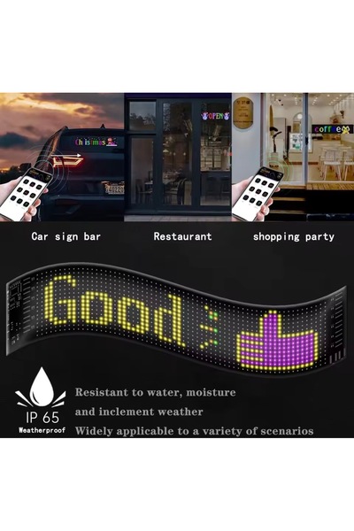Matrix Flexible RGB LED Panel - 16x144 – USB, IP65, App Control