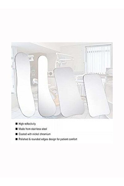 Generic 4-Piece Orthodontic Intra-Oral Mirror Set Silver