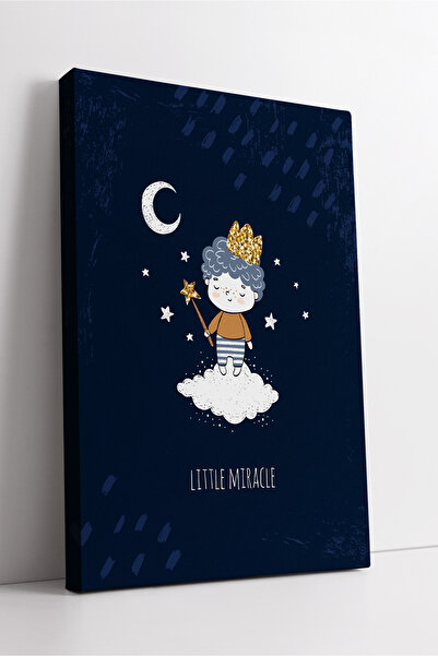 KOSS Dijital Little Miracle Themed Children's Room Modern Canvas Painting wit...