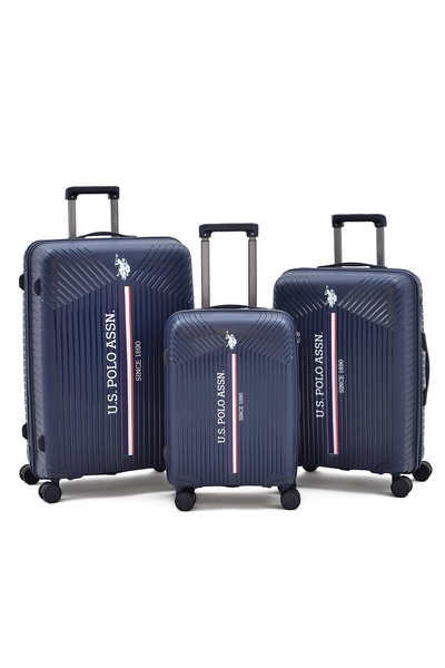 U.S. Polo Assn. U.S. Polo Assn Polipropilen Kırılmaz 3'lü Valiz Seti Büyük - ...