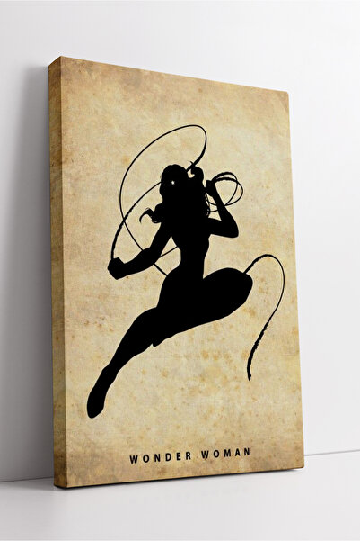 KOSS Dijital Wonder Woman Silhouette Decor de perete din pânză Vintage Amazon Warrior Design Pictură modernă