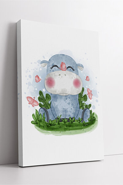 KOSS Dijital Pictură pe pânză cu desen drăguț de hipopotam, accesoriu de pere...