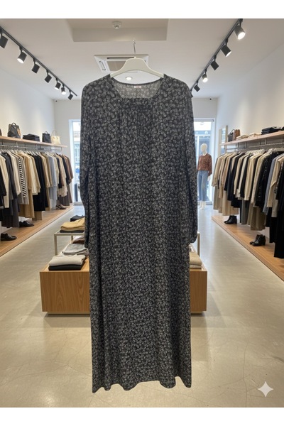 fariza tekstil Φόρεμα χαλαρής εφαρμογής με λαιμόκοψη U από βισκόζη, κατάλληλο...