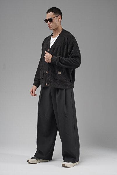 Butik Trend Biz Oversized Pattern Men's Cardigan