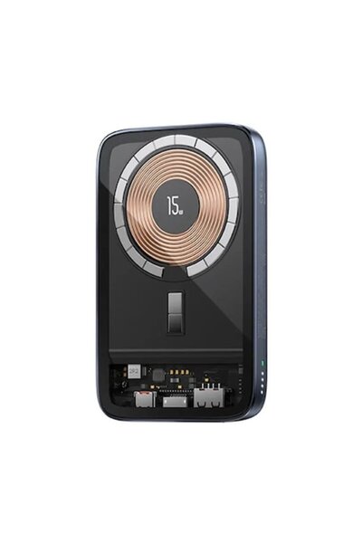 OEM MagSafe External Battery for iPhone - Wireless Charging Usams X46 (10000 mAh, Black)