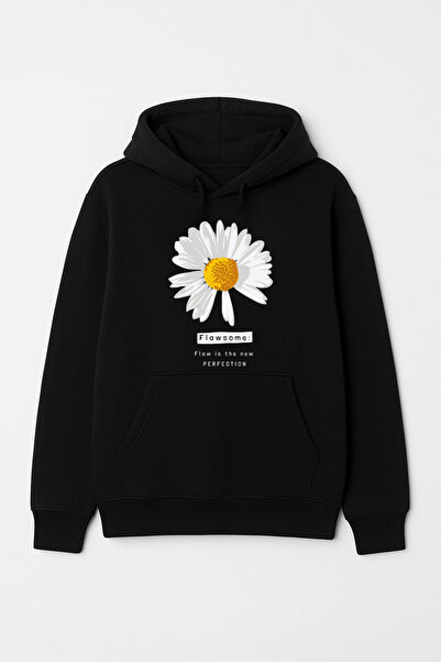 CALKARCOLLECTION سويت شيرت Flawsome Daisy للجنسين بغطاء رأس (هودي)