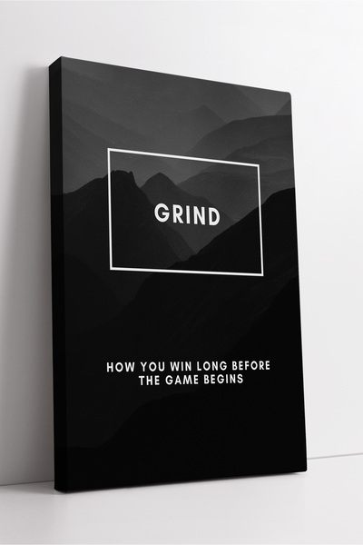 KOSS Dijital Grind Motivational Written Modern Canvas Painting Design decorat...