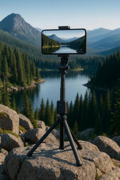 GDRT TİCARET Bluetooth’lu Katlanabilir Mini Boy Selfie Çubuğu & Tripod – 3’ü ...