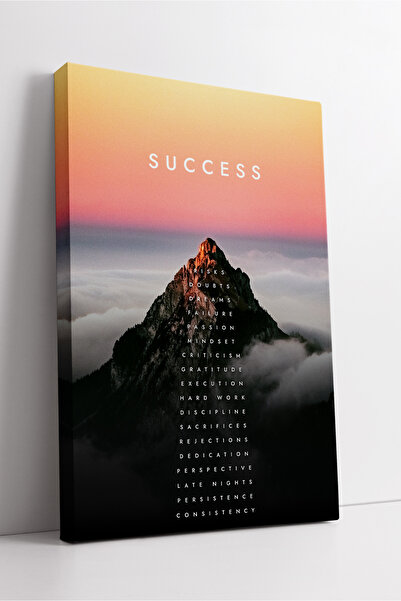 KOSS Dijital Tablou de pânză cu tematică modernă de motivare, cu scris de suc...