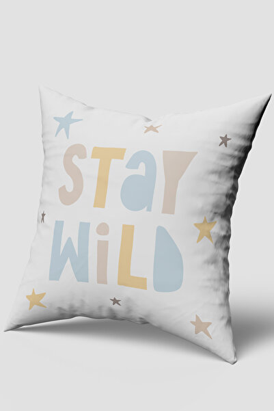 Bebemotto Stay Wild, Double-Sided, Velvet Fabric, Children's Baby Room Throw ...
