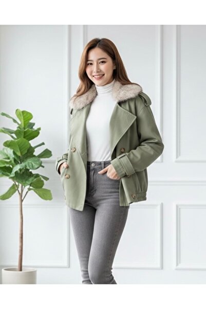 PELTEX Bondit Bomber Jacket with Fur Collar