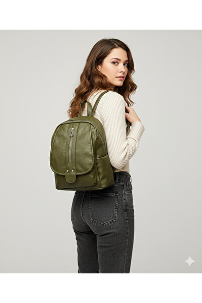 Kılinkır Soft Leather Very Convenient Multi-Compartment Backpack Suitable for Daily Use