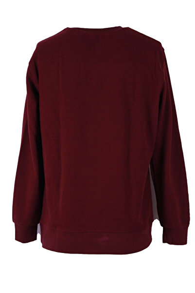 trender 0 Collar Burgundy Men's Sweater 5053