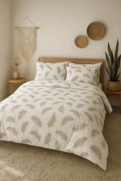 Doğa طقم لحاف من قماش البوبلين القطني 100% مكون من 6 قطع