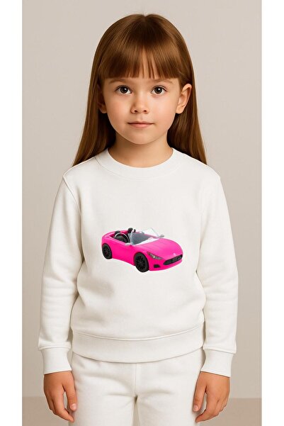playwear Timski dukserica ROZE AUTO Štampano za devojčice i dečake Okrugli iz...