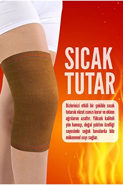 Elif Life Yün Dizlik - Sıcak Tutar - (2 Adet)diz Eklem Ağrıları Ve Kireçlenmede