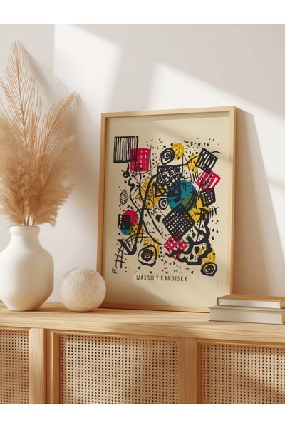 Patika Poster – Kandinsky Ritimleri | Çerçeveli Poster | Modern Sanat Duvar D...