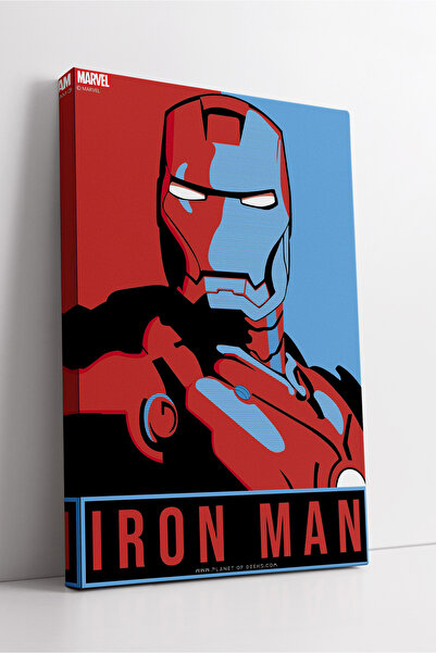 KOSS Dijital Iron Man Pop Art Canvas Wall Art Ilustrație minimalistă a eroulu...