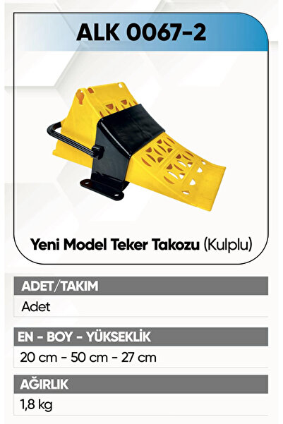 ALKOTEK Y.M TEKER TAKOZU KULPLU B.KALİTE