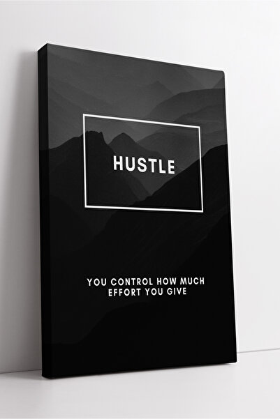 KOSS Dijital Hustle Written Focus and Effort Tema inspirațională negru-gri, p...