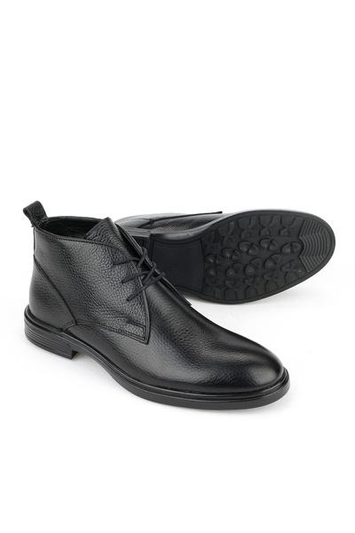 Ziya , Ανδρικές μπότες από γνήσιο δέρμα 1531007Z8256 Μαύρο