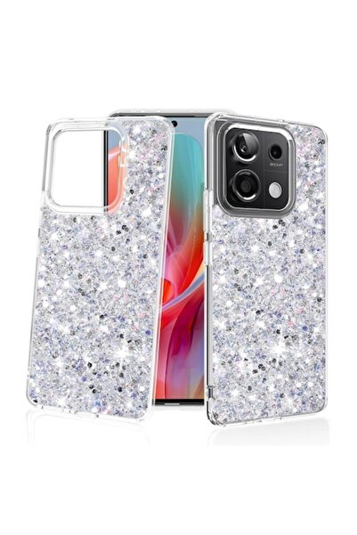 Techsuit High-Protection Case for Xiaomi Redmi Note 13 Pro 5G / Poco X6 — Tuds Armor, Sparkly Glitter, Pear