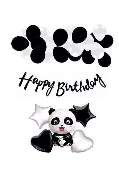 ALYA PARTİ Panda Folyo Balonlu Doğum Günü Konsepti