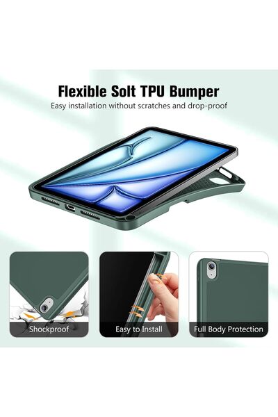 Generic Smart Cat Cot Case for iPad Air 11-inch – Slim Magnetic Flip Stand Cover