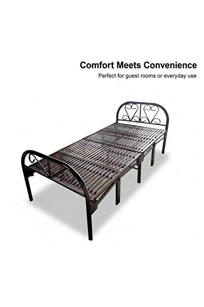 POWER Comfortable, adjustable, and easy-to-store metal bed - 90cm x 190cm