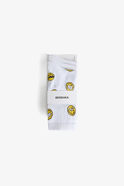 Bershka Pack of 3 printed socks