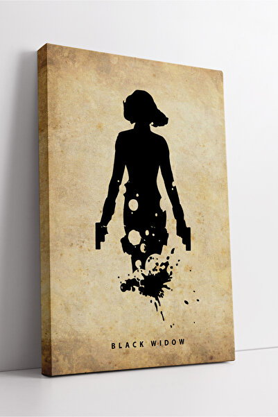 KOSS Dijital Siluetă de Black Widow, pânză, vintage, minimalistă, tematică de...