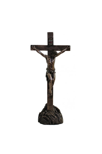 İTALFAMA Crucifix din bronz decorat H34