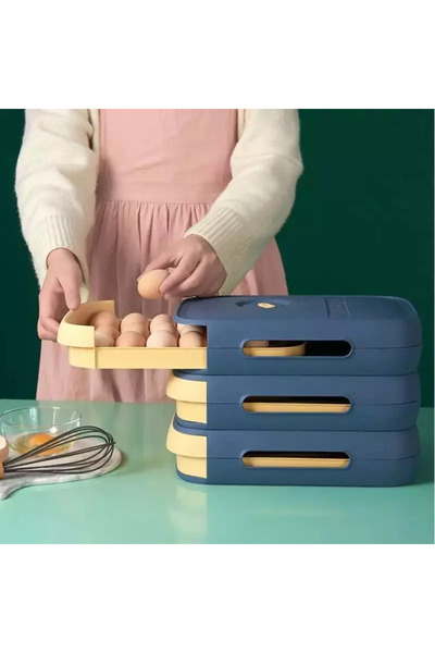 Gonga Egg storage container, capacity 18 pieces, Gonga® Multicolor