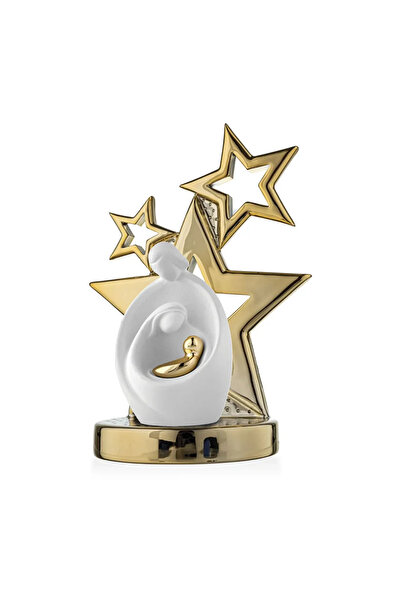 Moda Argenti Nativity Decoration 12x22 on Star Base Gold