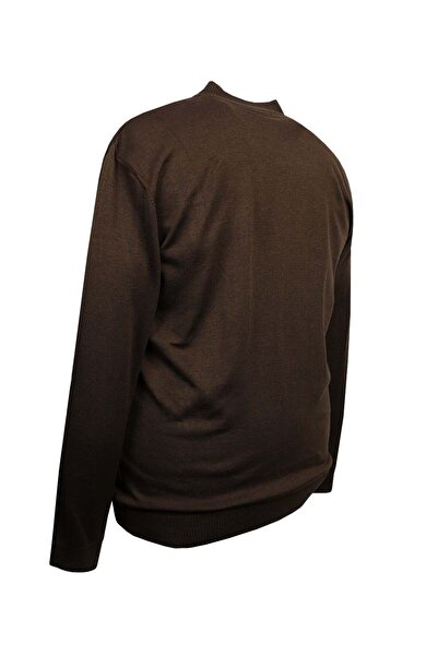 tambattal Plus Size Half Fisherman Pattern Knitwear Sweater